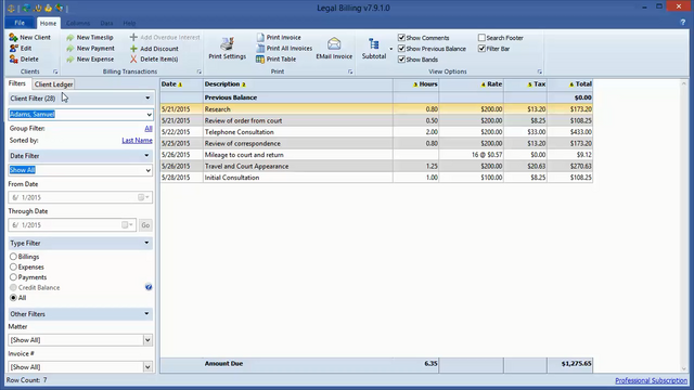 Legal Billing 10.2.0