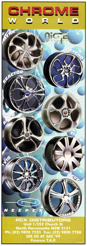 Chrome World 1999 Ad