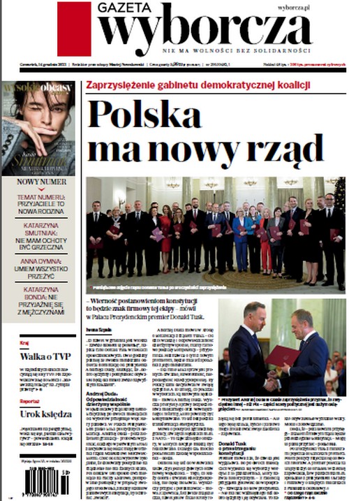 Gazeta Wyborcza 14.12.2023