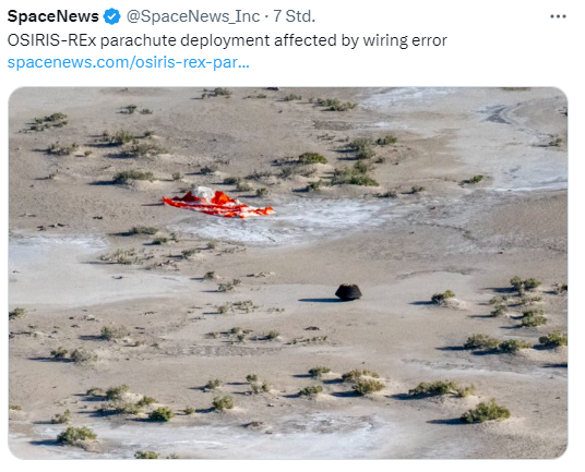 OSIRIS-Rex Landung