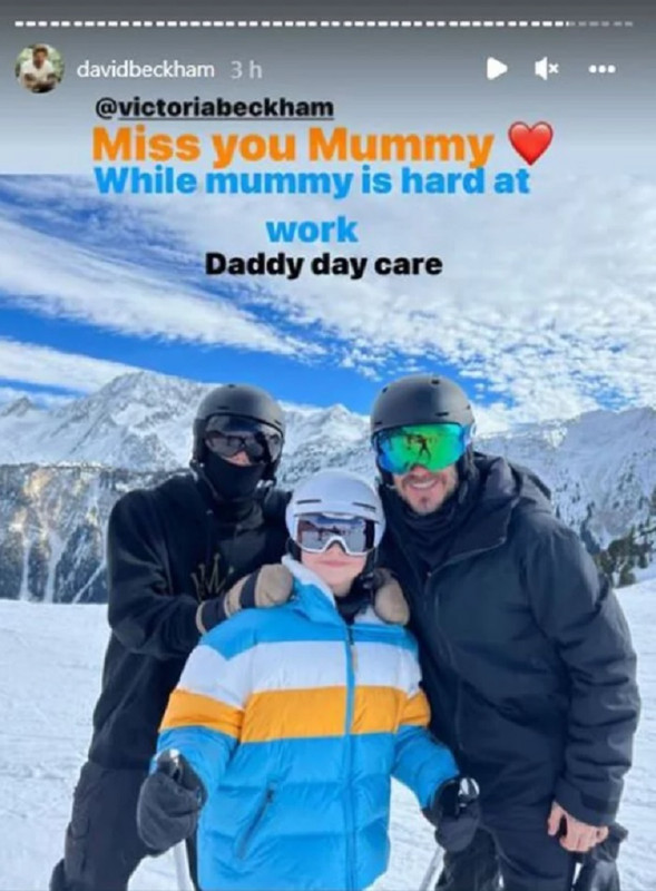 David Bechkam berlibur bersama kedua buah hatinya, Harper Seven dan Cruz Beckham.