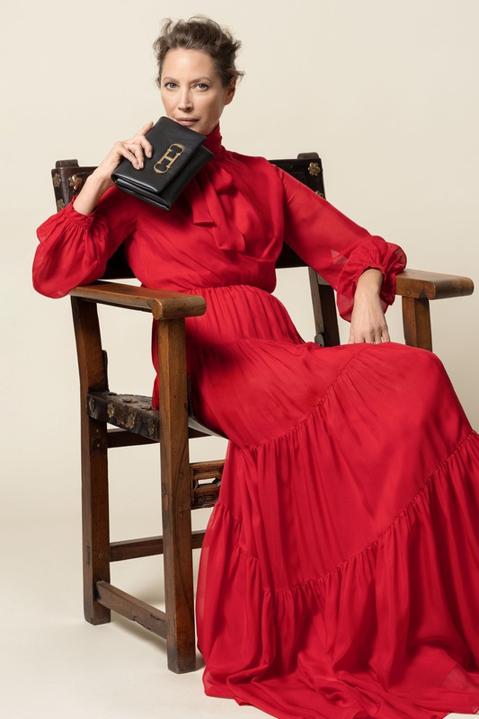 Christy Turlington nella campagna Carolina Herrera Christy Turlington nella campagna Carolina Herrera