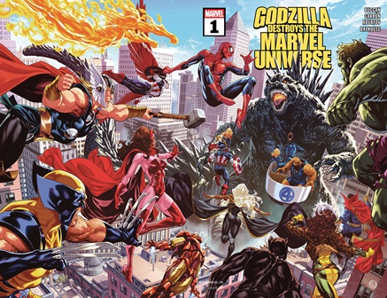 Godzilla Destroys The Marvel Universe #1-5 (2025-2026) Complete