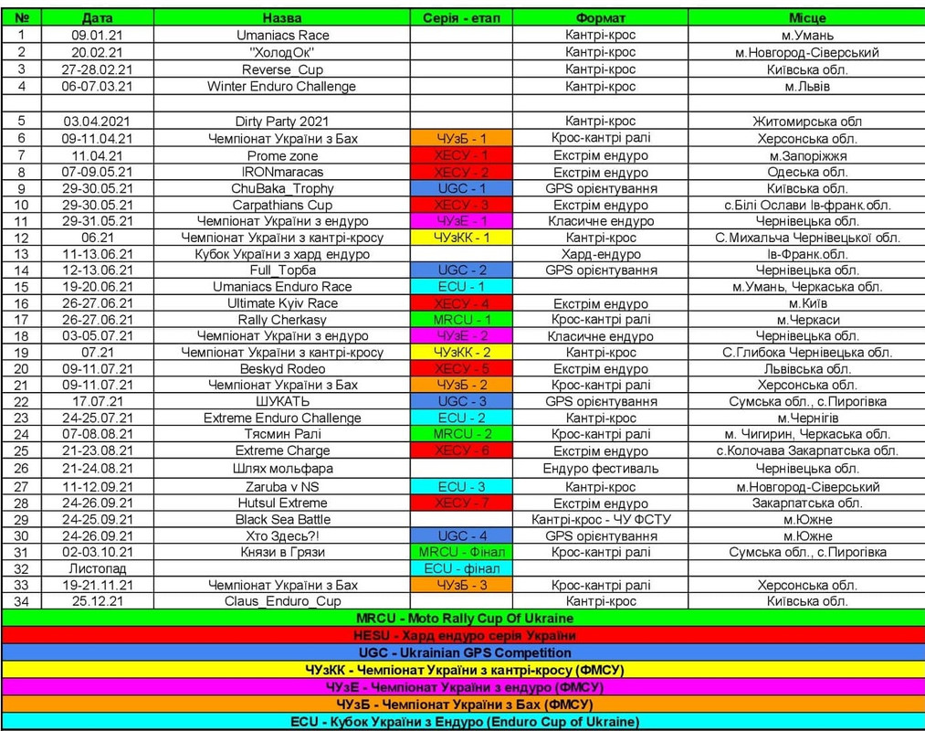 Календарь 2021