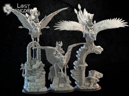 Wind Knights with Alternative Mount - 3D Print Model