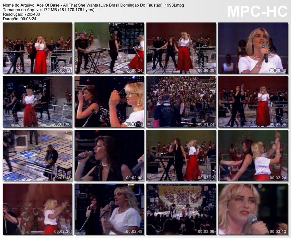 Ace Of Base - All That She Wants (Live Brasil Domingão Do Faustã