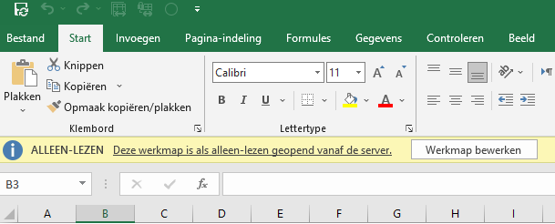 Excel file always opens in read-only mode when opening from sharepoint
