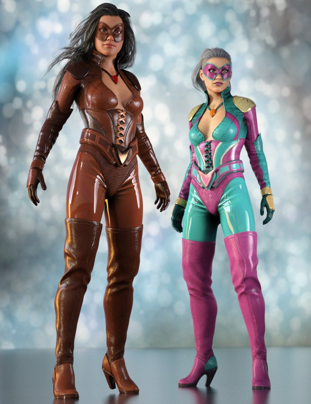 Superhero Sci-fi Suit for Genesis 8 Female(s)