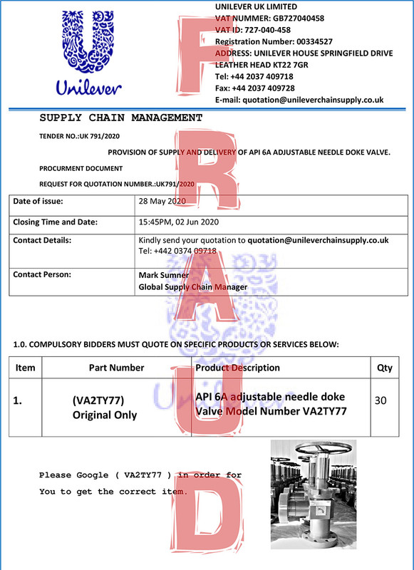 Mark Sumner Unilever UK quotationunileverchainsupply.co.uk