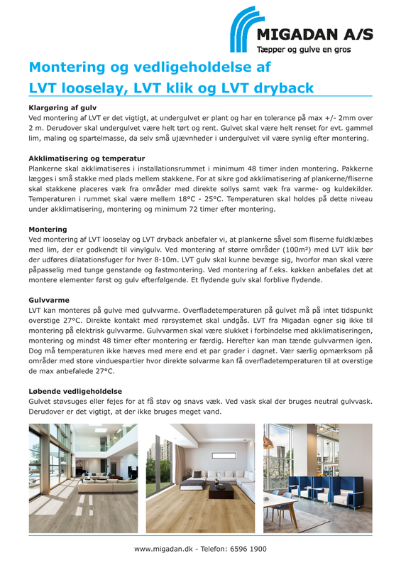 LVT 2022 montering og vedligeholdese