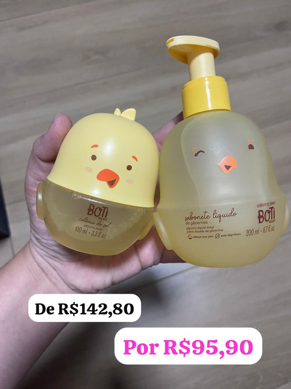 Boti Baby Colônia do Sol 100ml + Sabonete Líquido de Glicerina Boti Baby 200ml