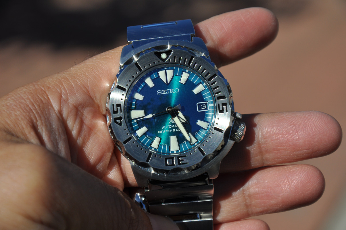 SOLD Seiko SZSC005 Jade Monster + Sapphire upgrade \u0026 engineer bracelet |  WatchUSeek Watch Forums