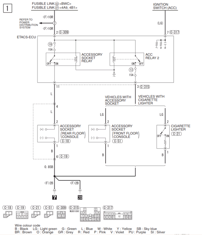 Электрическая схема mitsubishi asx - фото
