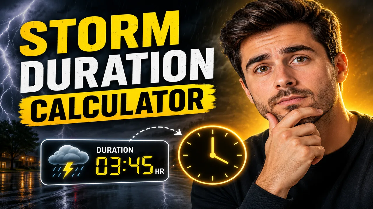 Storm Event Duration Calculator Online