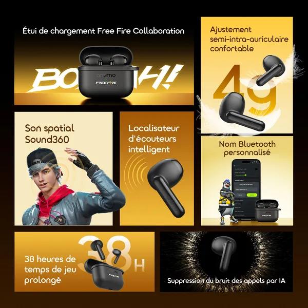 oraimo SpaceBuds Air (Édition FreeFire) - OTW-324S - مصغر 3