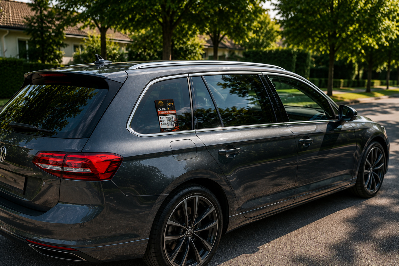 MrCarAgent Memorians Kartenhalter und Fahrzeugkarte