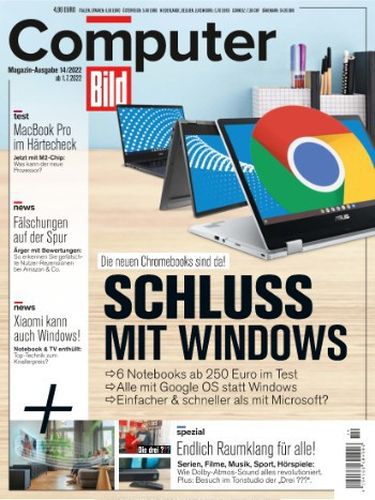 Cover: Computer Bild Magazin No 14 vom 01 Juli 2022 Cover: Computer Bild Magazin No 14 vom 01 Juli 2022