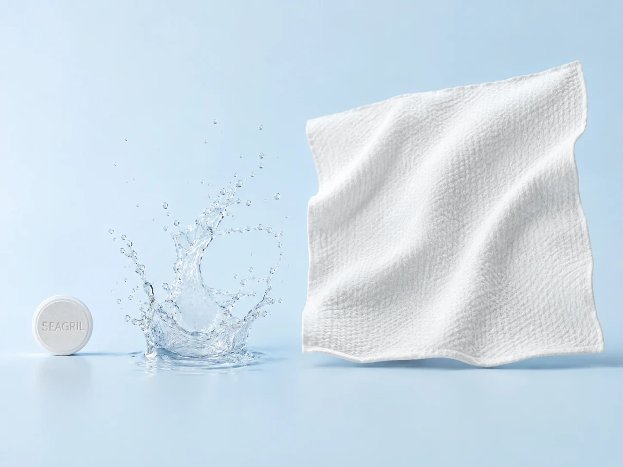 brisq compressed towel expanding