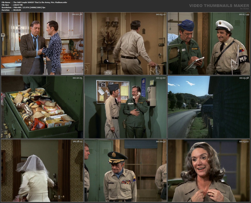 The Odd Couple S04E07 That Is the Army, Mrs. Madison.mkv