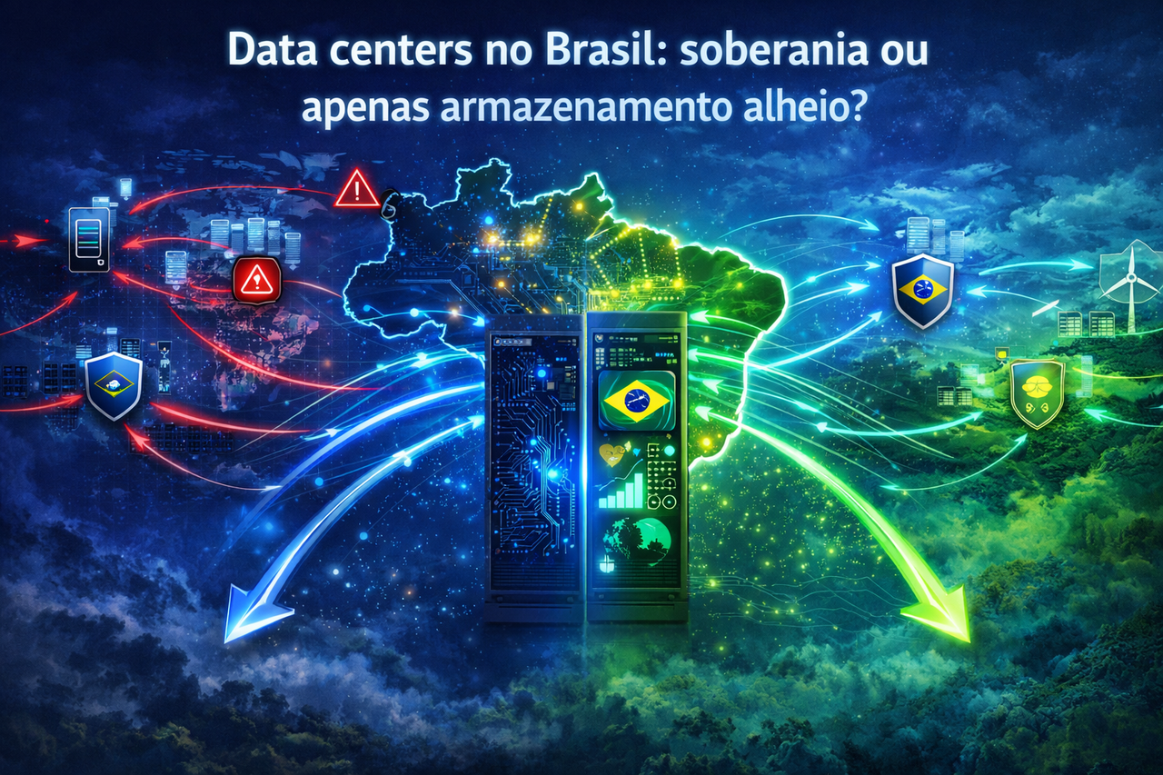 Data centers, soberania digital e IA: o Brasil está construindo o futuro próprio ou apenas hospedando o alheio?