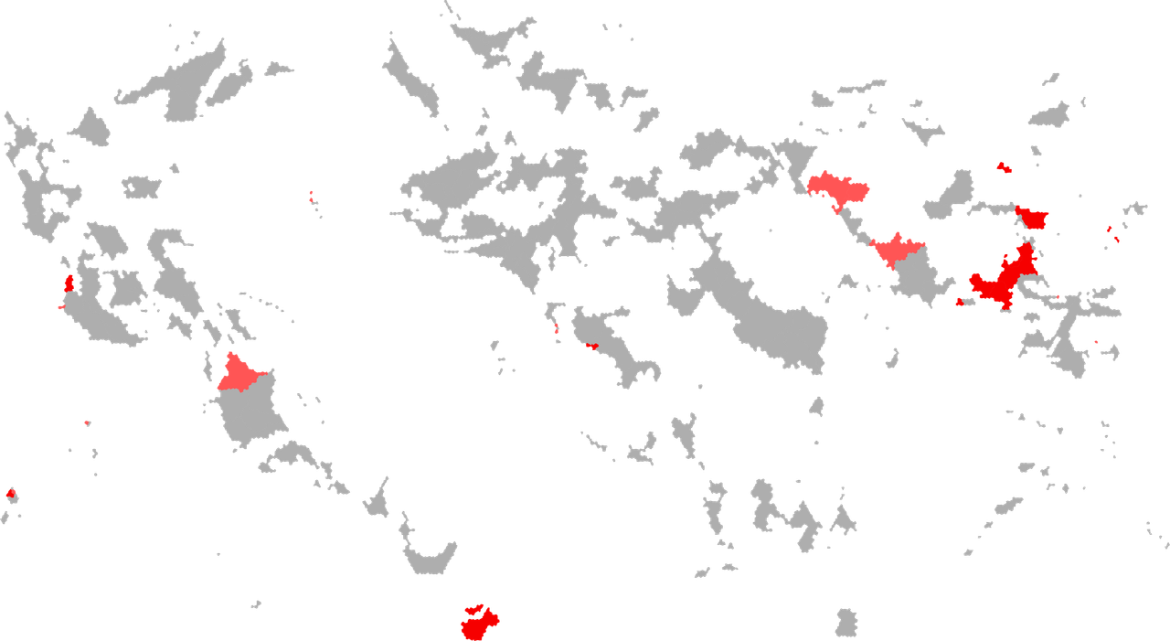 Carte des pays où le chinois est reconnu