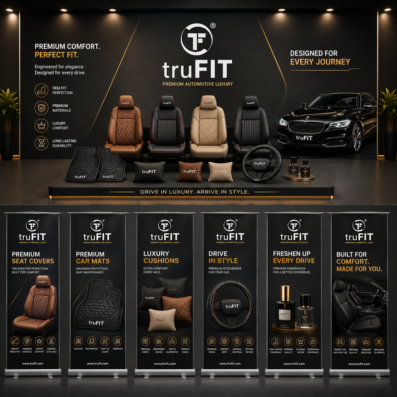 Premium Wall Branding Stand & Display Banner Layouts
