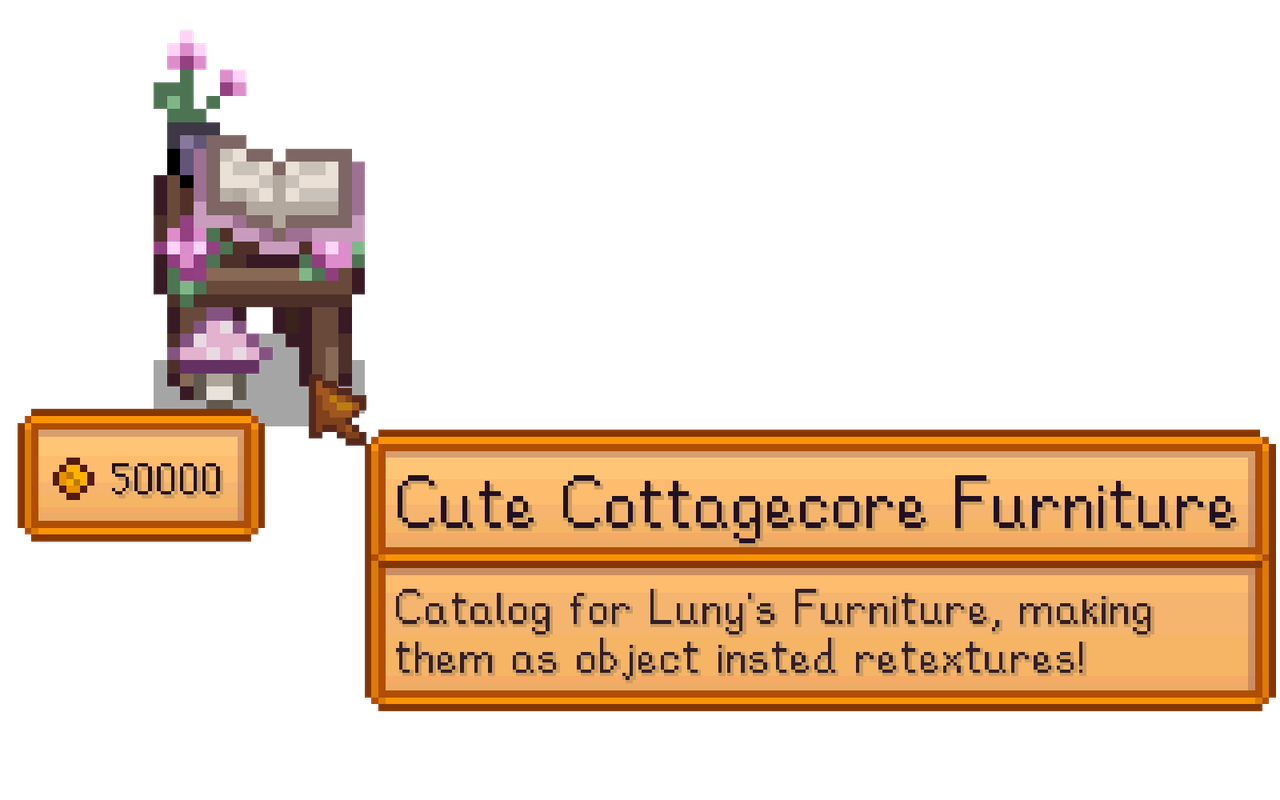 Cute Cottagecore Furniture Catalog at Stardew Valley Nexus Mods and