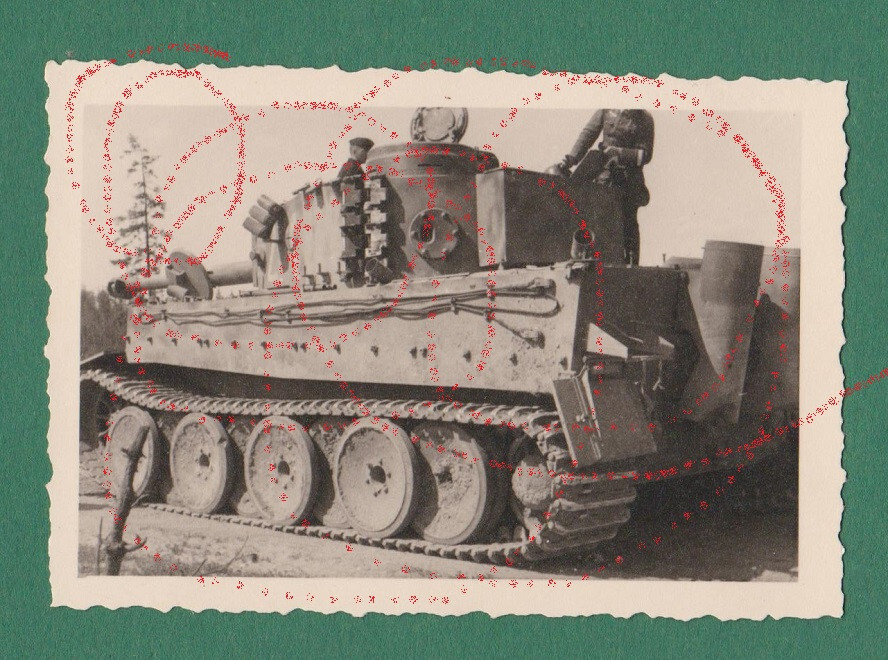 Original Foto Tiger Panzer Pz VI Panzermann Orden schw.ere Panzer Abteilung (3)