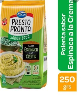 1859 | Polenta Prestopronta Espinaca Y Crema X 250 Grs