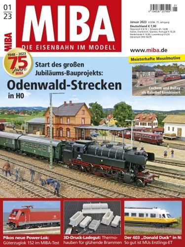 Cover: Miba Modelleisenbahn Magazin No 01 Januar 2023