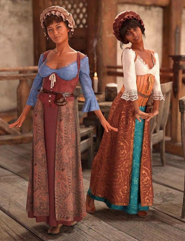 daz3d dforce medieval barmaid textures weary wench main promo no watermark