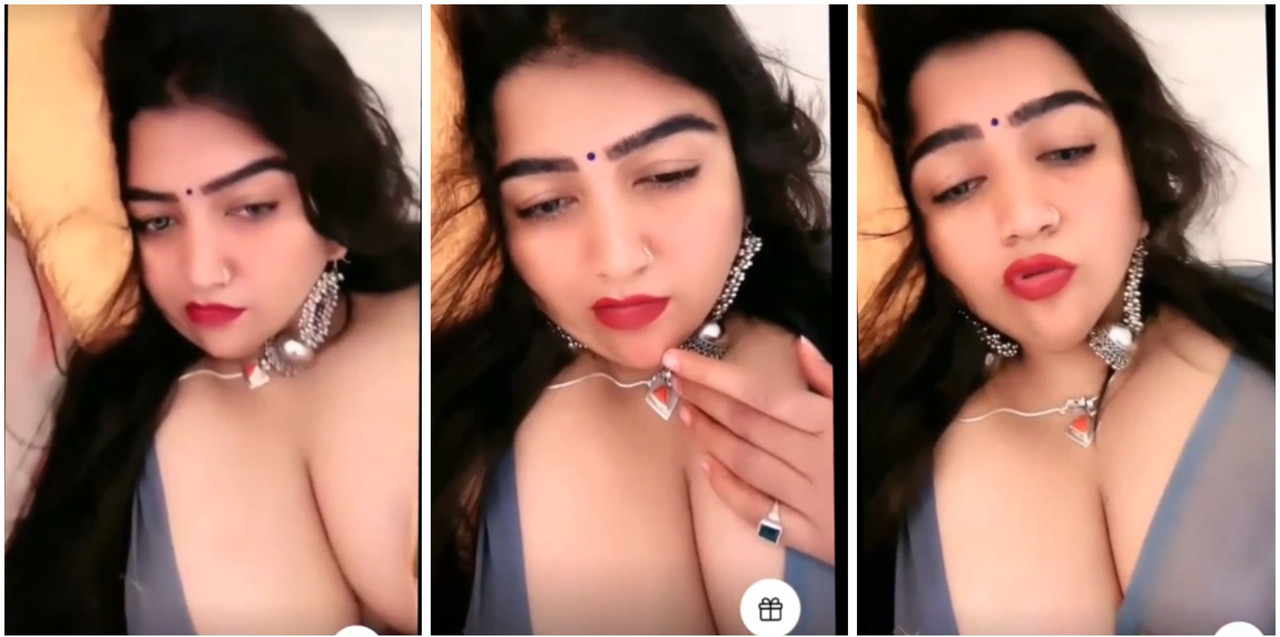Mehek with massive boob showing cleavage exclusive viral video