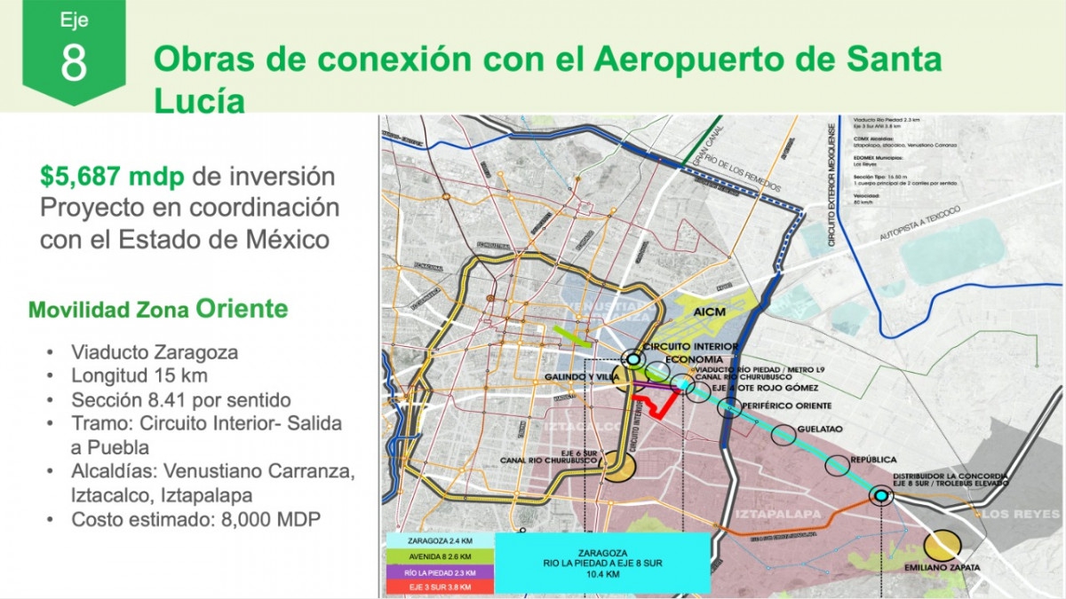 Construirán segundo piso para conectar AICM y AIFA