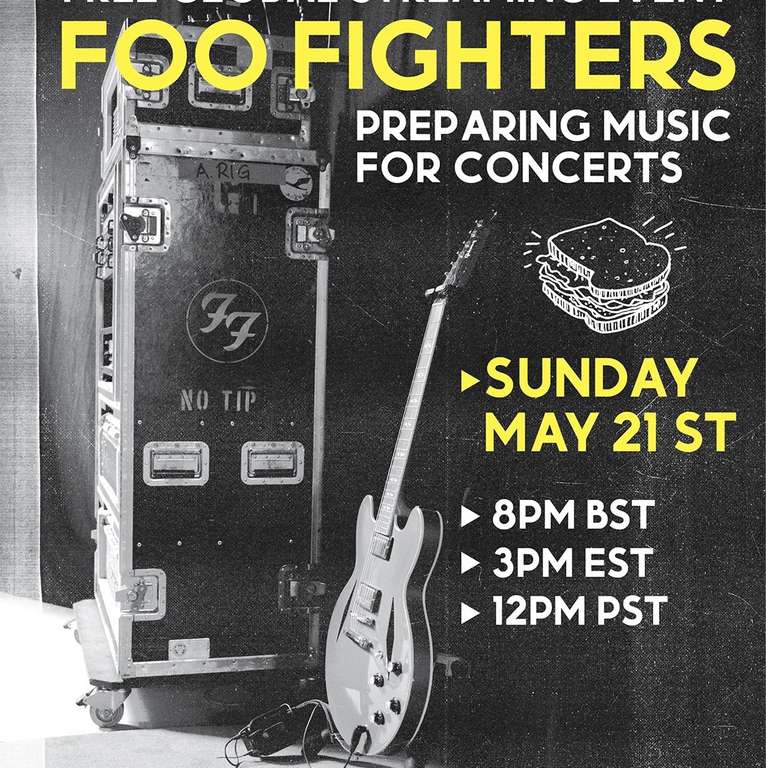 Foo Fighters: Preparing Music For Concerts Presentación Global Gratuita (21 de mayo) 