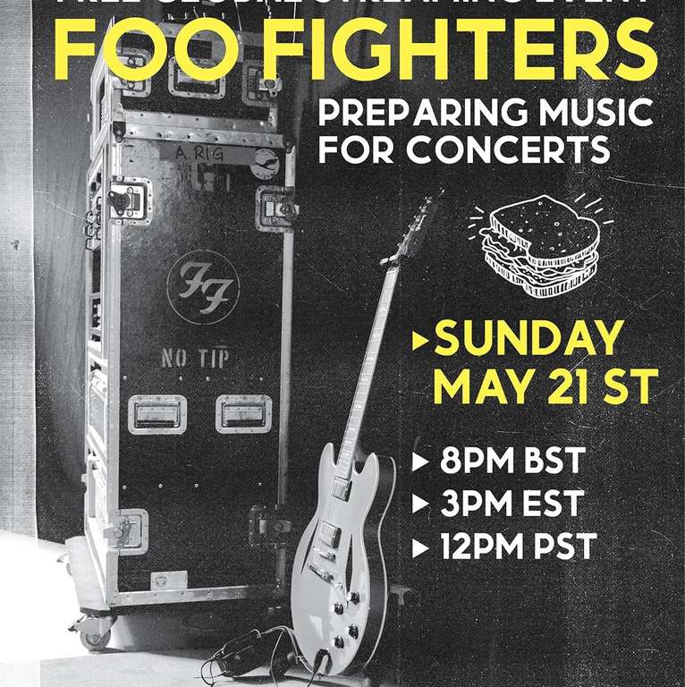 Foo Fighters: Preparing Music For Concerts Presentación Global Gratuita (21 de mayo)