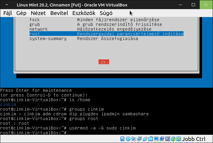 GRUB Recovery - Hibajavítás (sudo) _08