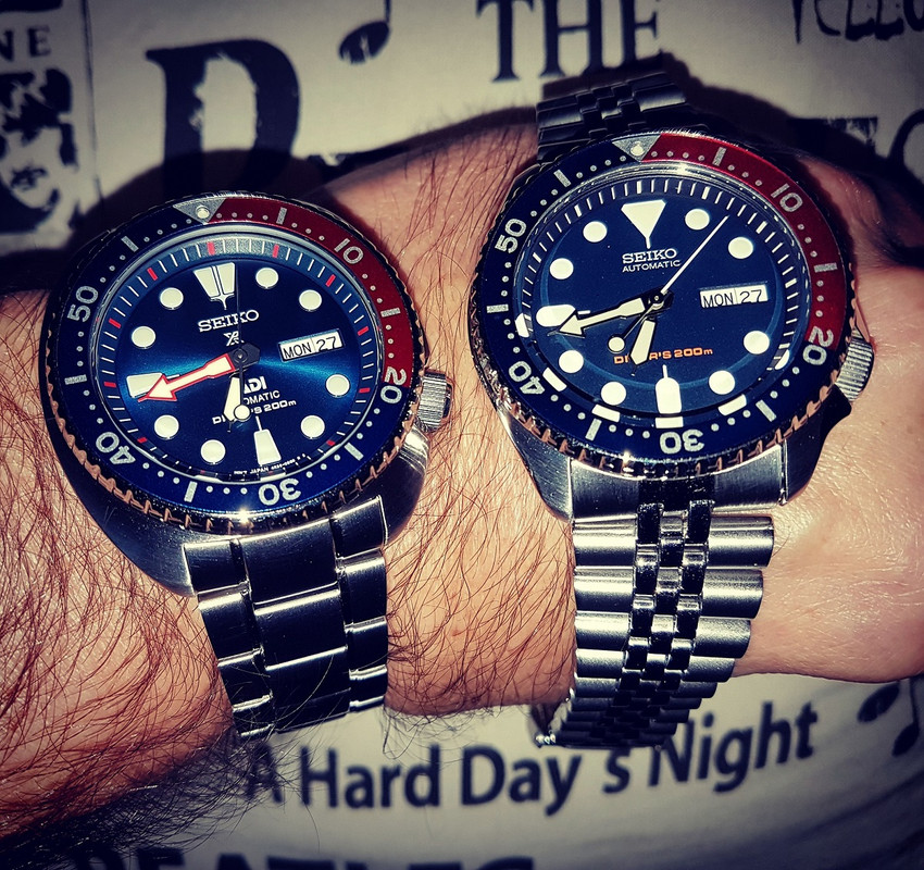 Seiko Prospex SRPA21 'Turtle' PADI Cal. 4R36 Auto 200M & Seiko Prospex SKX009 Cal. 7S26 Auto 200M