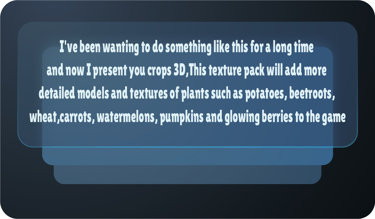 Better Crops 3D Minecraft Texture Pack