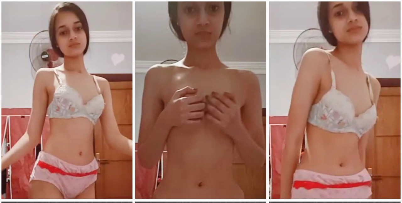Cute indian girl in pink bikini Dance and rubbing her boob most exclusive video!!
