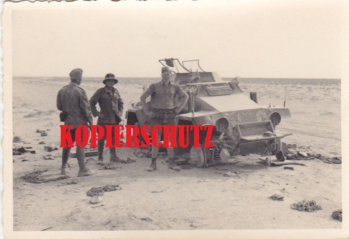 zerstörtes Sd.Kfz.221 Panzerspähwagen Sollum-Sch