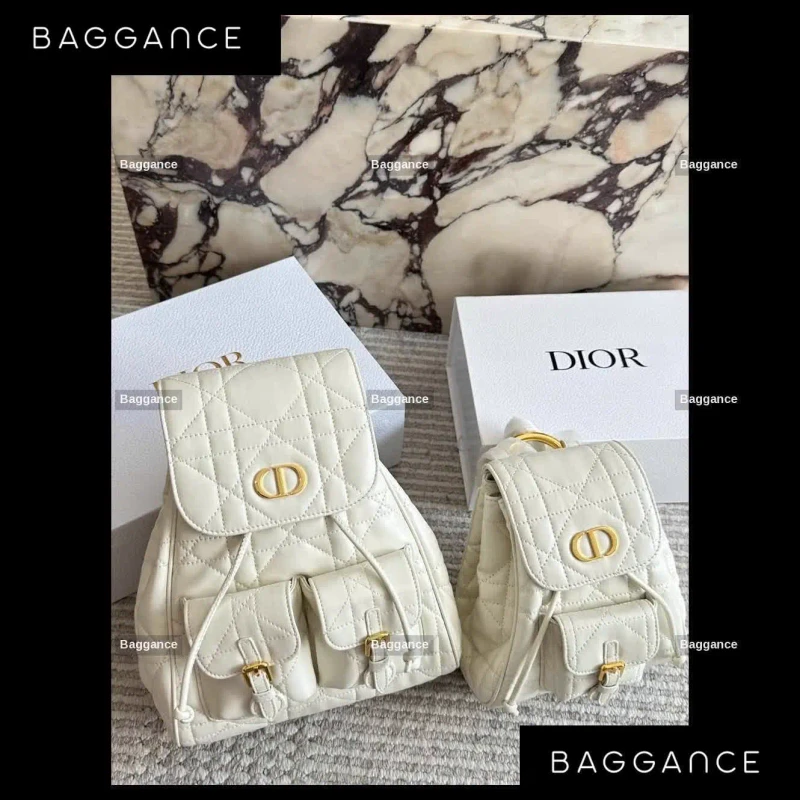 Dior Caro Mini Backpack & Medium Caro Bag Super Full Box EVDOFW-030