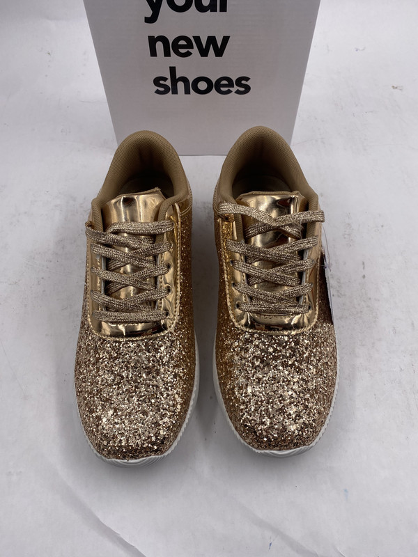BELOS Shoes | BELOS Women's Gold Glitter Sparkly Lightweight Tennis Shoes | Color: Gold | Size: 6 | Randy_Rettinger's Closet