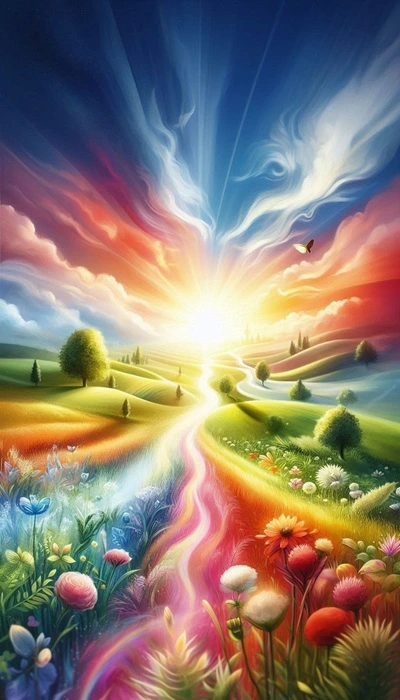 Nine Lives: A Poetic Reflection of Love and Destiny 4 A visual expression of the Nine Lives Philosophy, showing the beauty of alternate lives and deep connections.