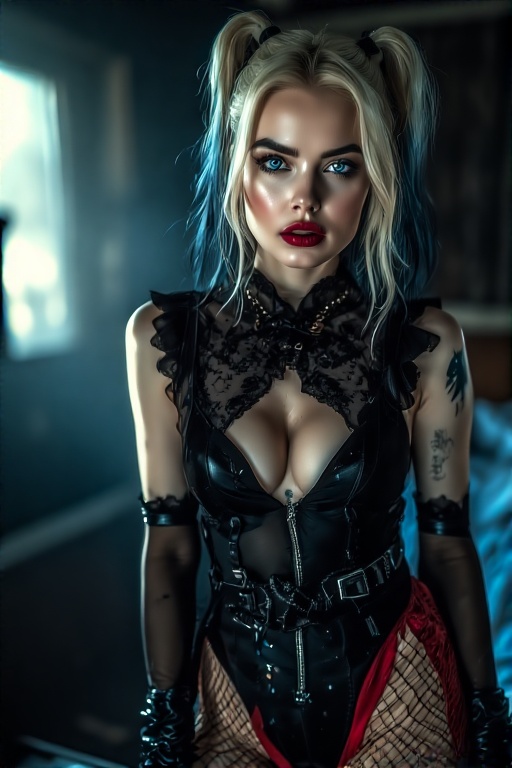 Harley-Quinn-in-black-Gothic-u-24