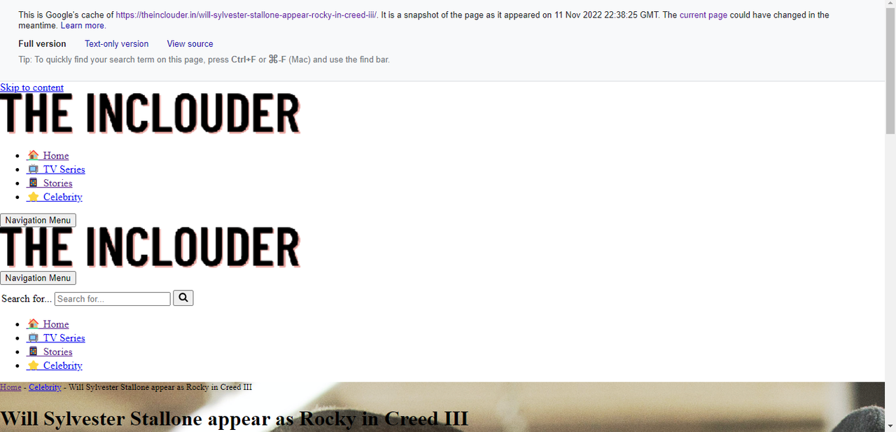 Will Sylvester Stallone appear as Rocky in Creed III - Google Chrome 17-11-2022 18_06_45