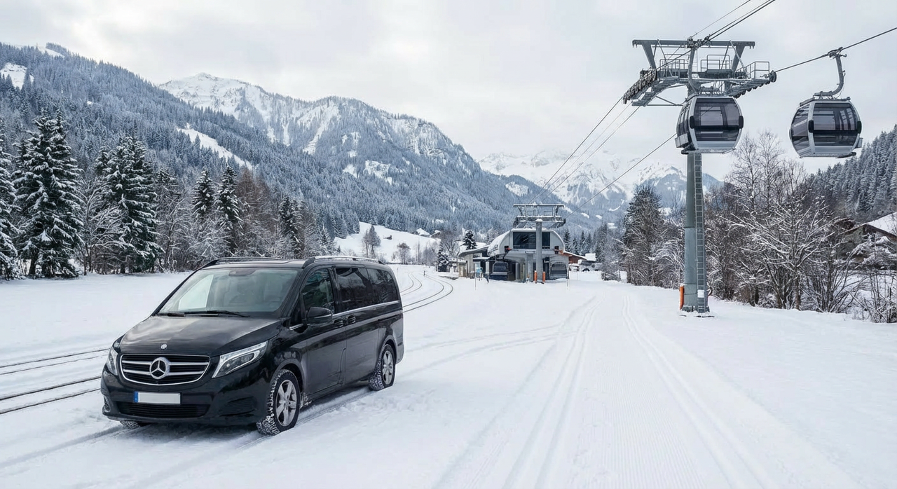Navette en station de ski