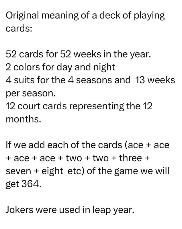 Meaning of a Deck of Cards - Spyderco Forums