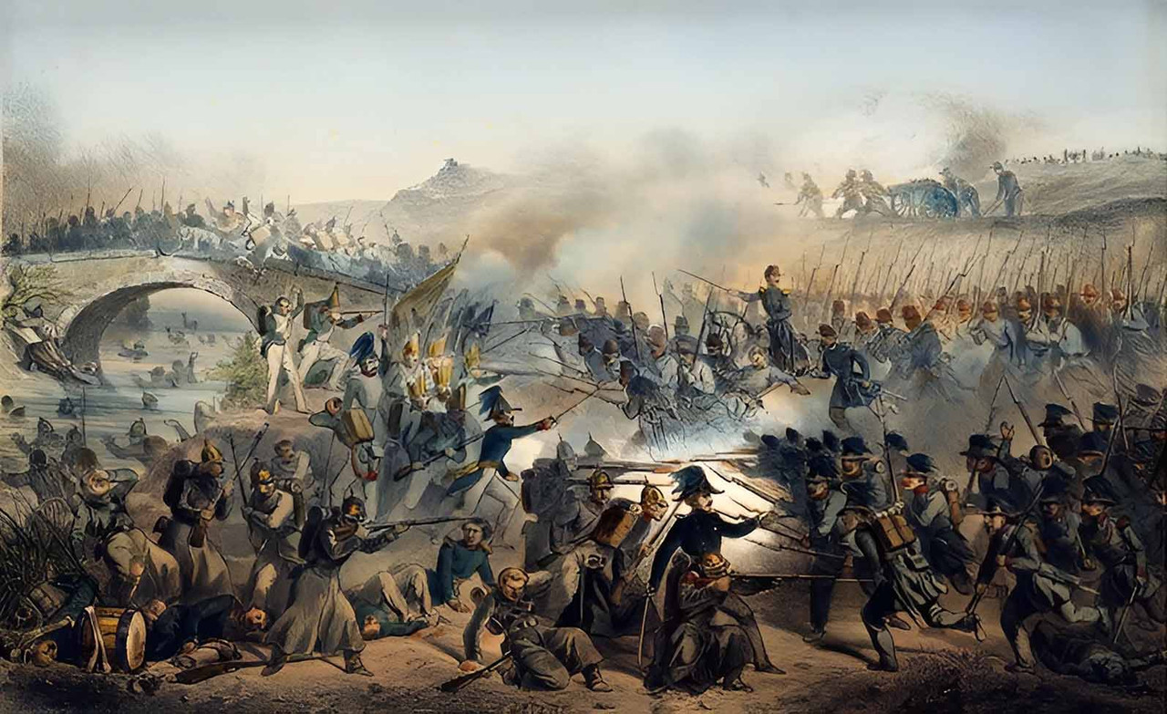 Crimea,Chernaya,la batalla del río chernaya librada el 16 de agosto de 1855,Paul Levert