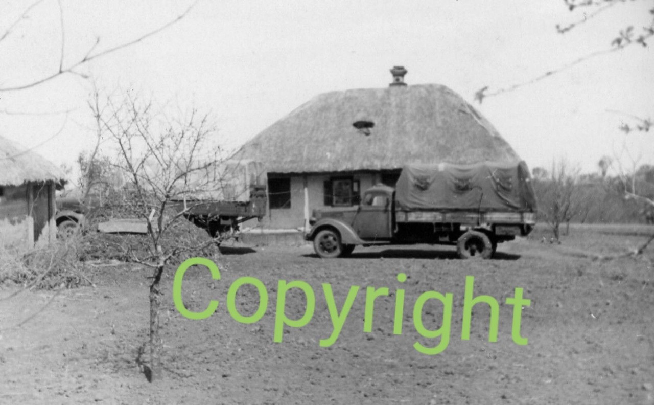 Sdkfz Panzer Jäger Lkw GD Division Ostfront Vormarsch Bauernhaus