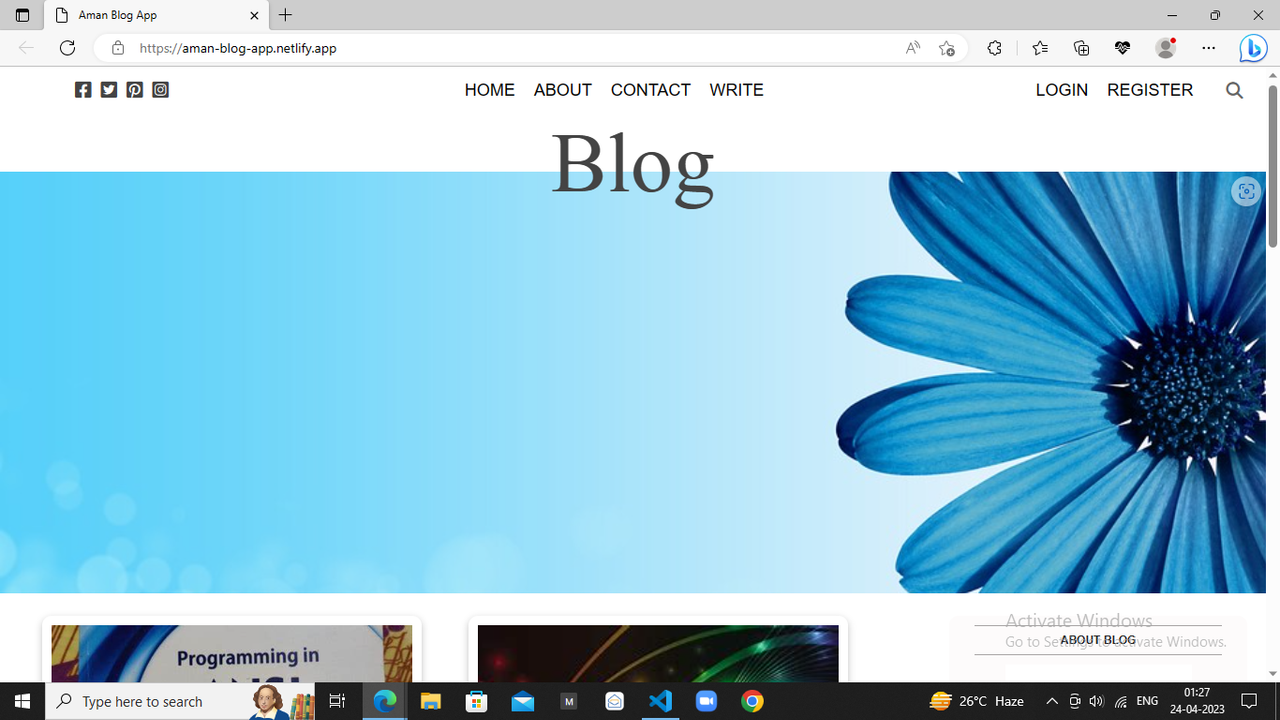 Blogging Application